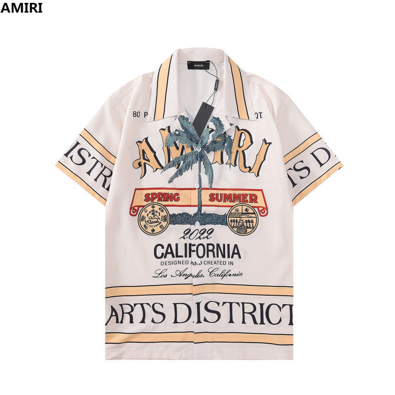 Amiri Collared shirt and shorts set