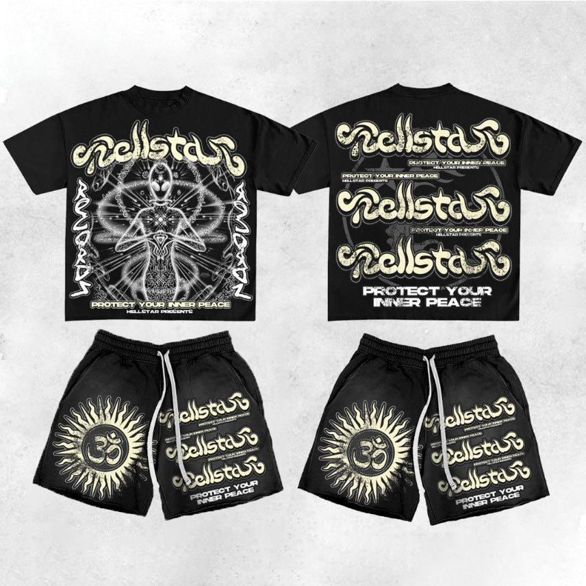 Hellstar Sp5der T-shirt Shorts Set