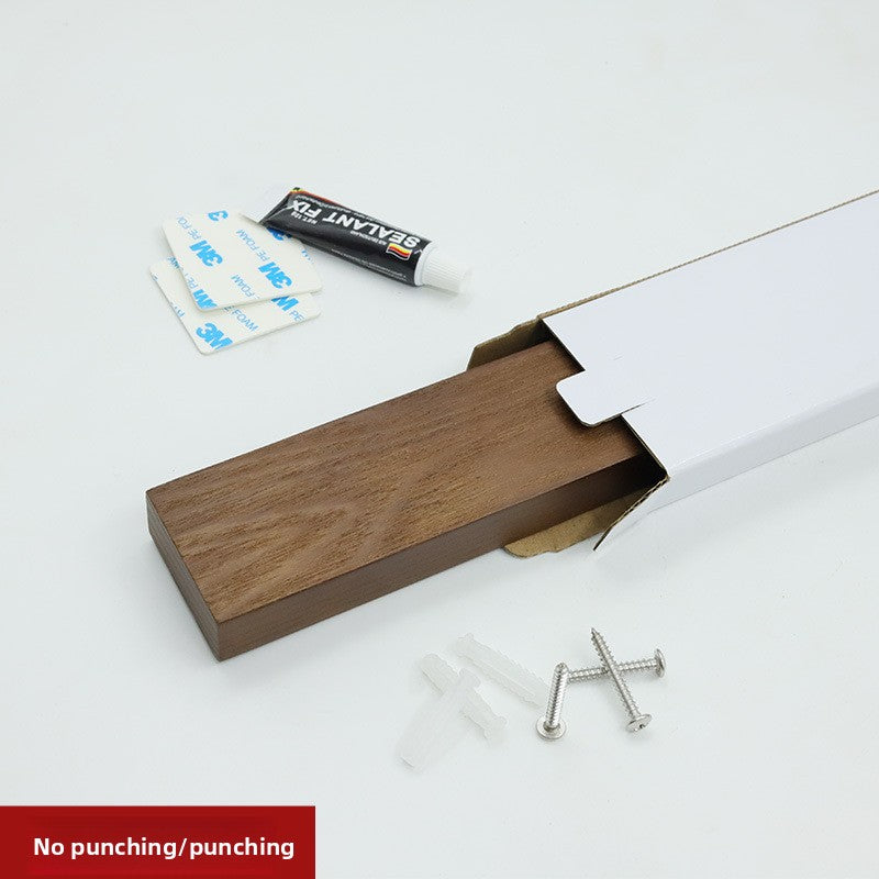 Minimalist wooden magnetic knife bar
