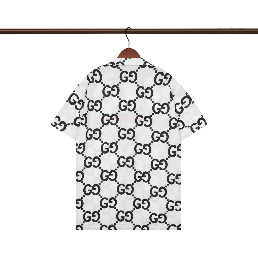 Prada and Versace Collared shirt and shorts set