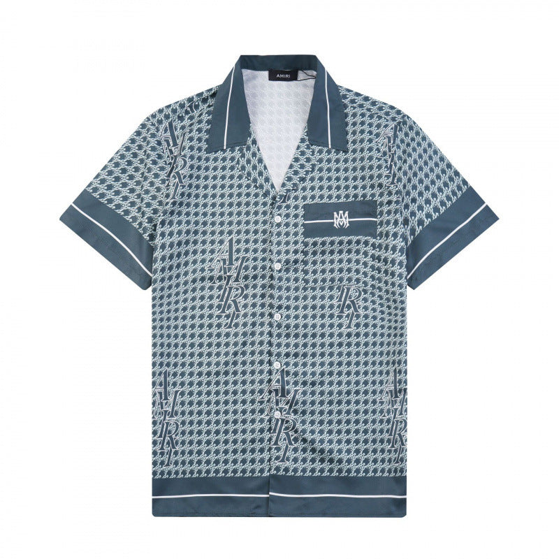 Amiri Collared shirt and shorts set