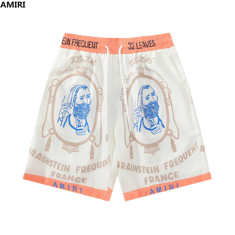Amiri Collared shirt and shorts set