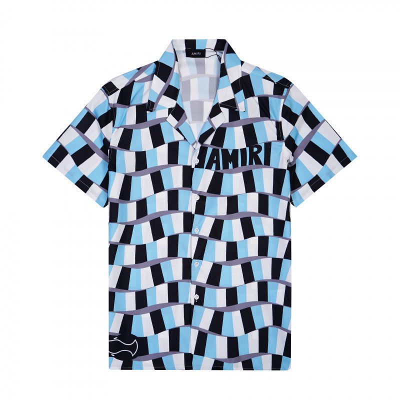 Amiri Collared shirt and shorts set