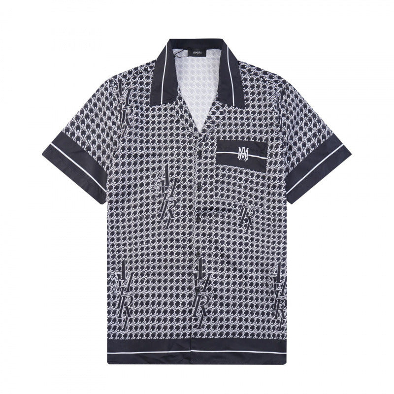 Amiri Collared shirt and shorts set