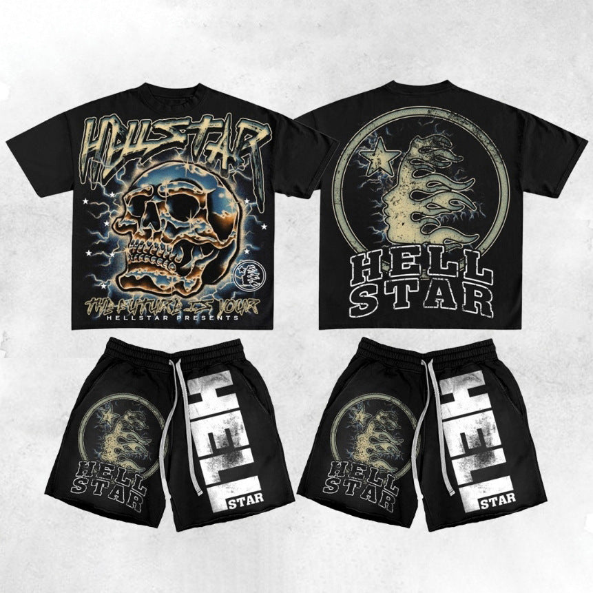 Hellstar Sp5der T-shirt Shorts Set