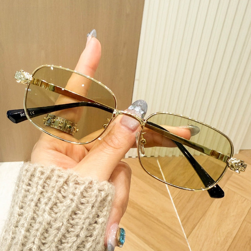Vitage square metal sunglasses