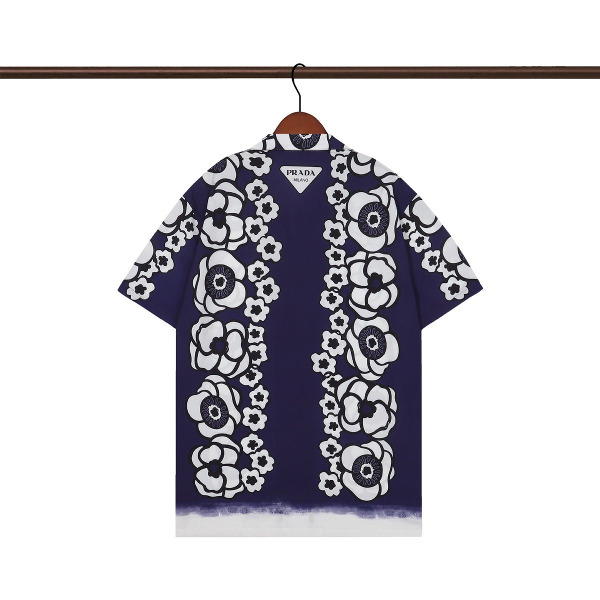 Prada and Versace Collared shirt and shorts set