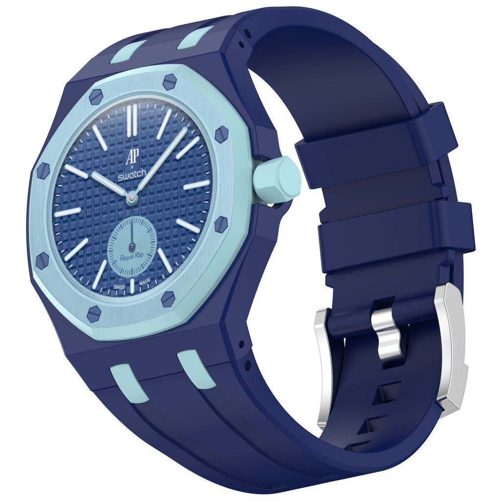 Silicone strap for Swatch x Audemars Piguet Royal Pop
