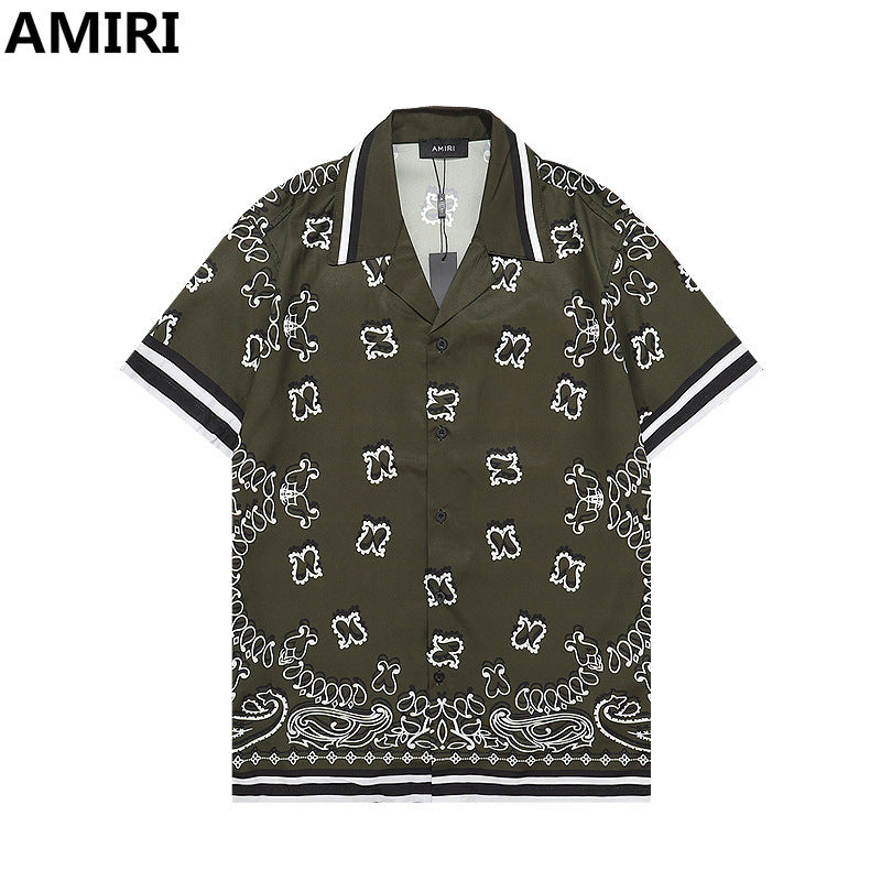 Amiri Collared shirt and shorts set