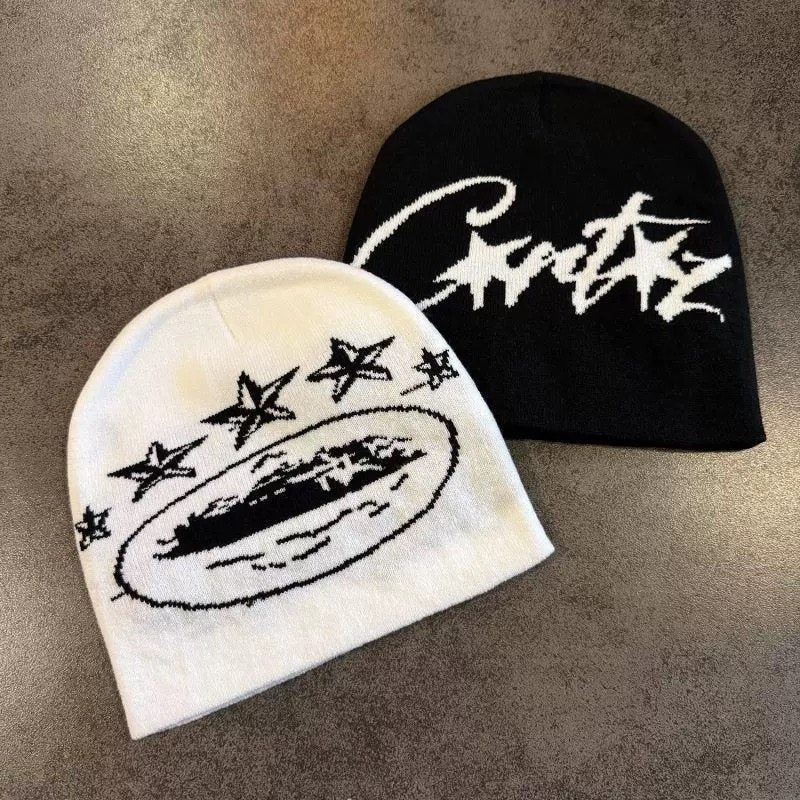 Corteiz and Hellstar Knitted woolen hat