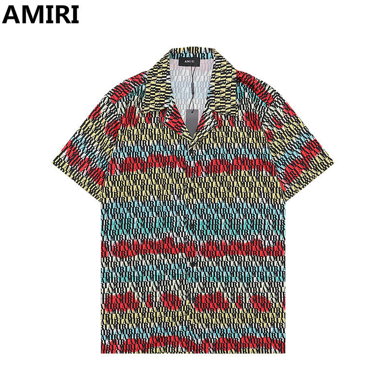 Amiri Collared shirt and shorts set