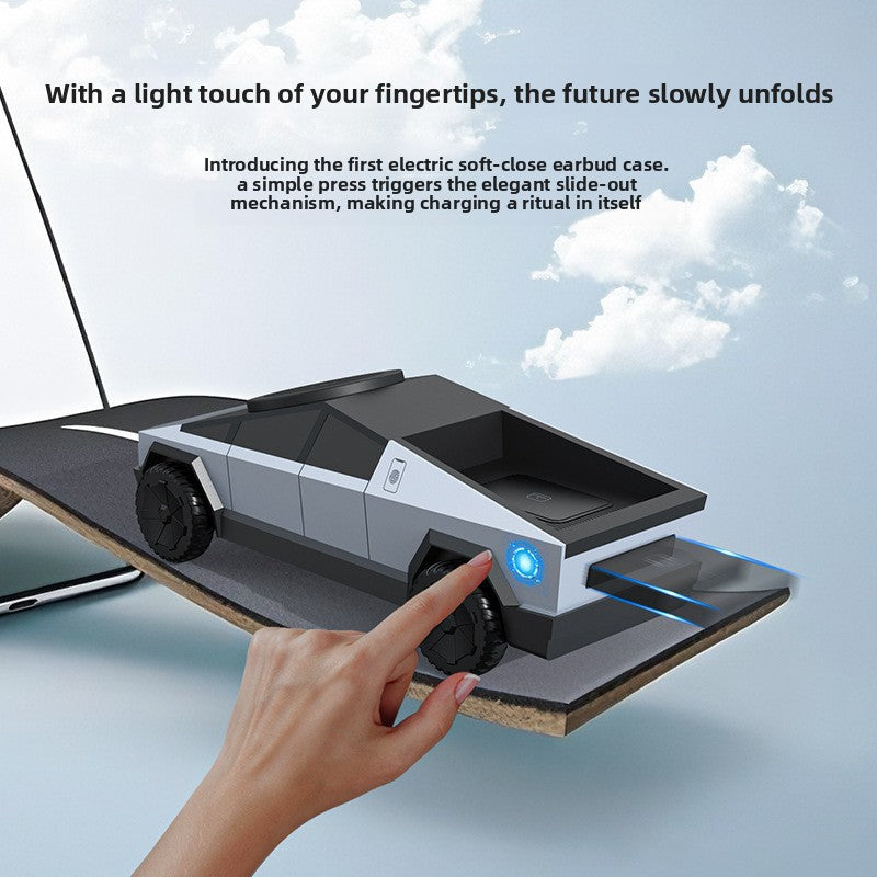 Cybertuck Inspired 3 in 1 wireless charging dock for iphone, Apple Watch & Airpods