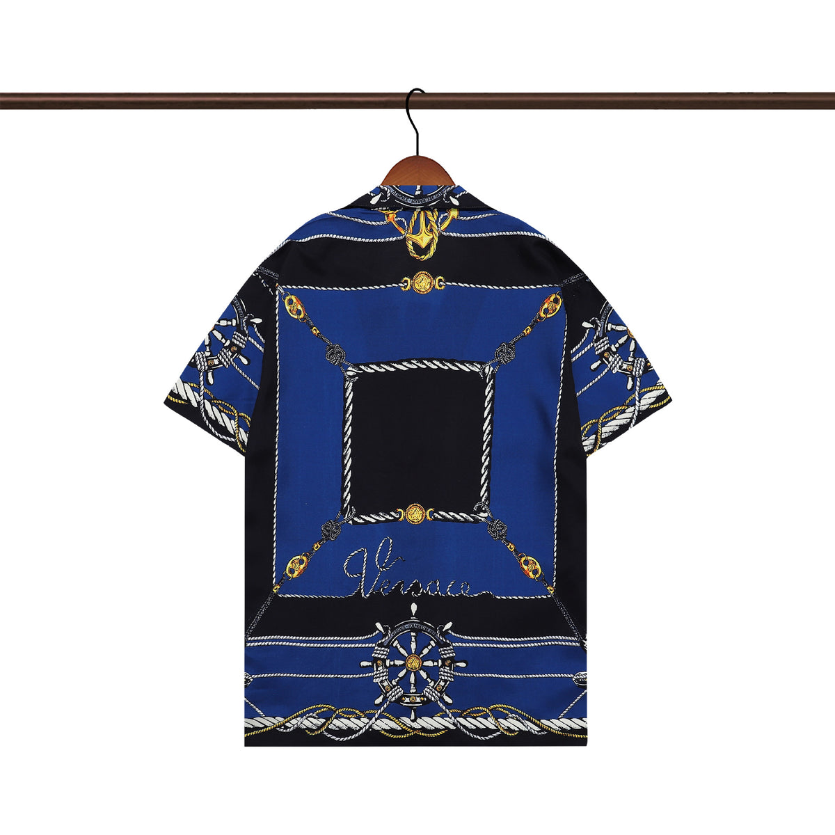 Prada and Versace Collared shirt and shorts set