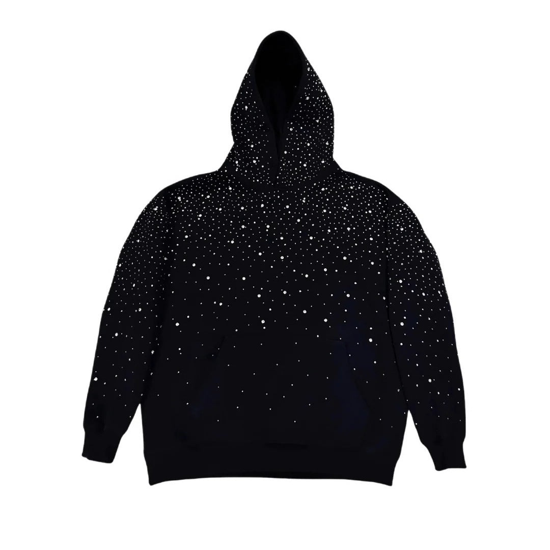 Rhinestone graphic hoodie