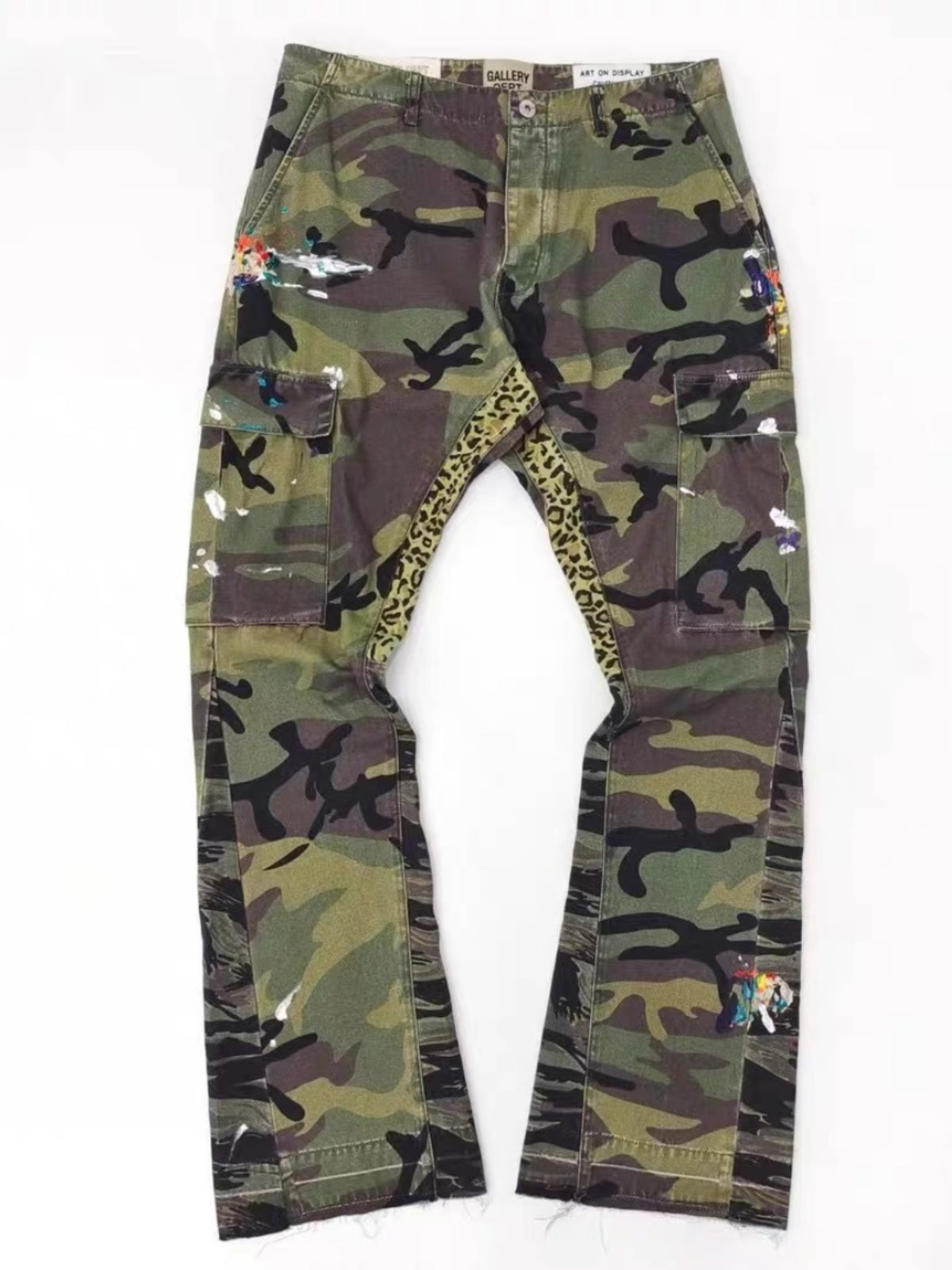 Gallery Dept Camouflage Print Flared Cargo Pants
