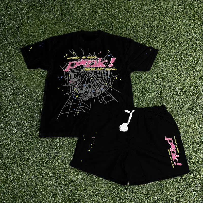 Hellstar Sp5der T-shirt Shorts Set