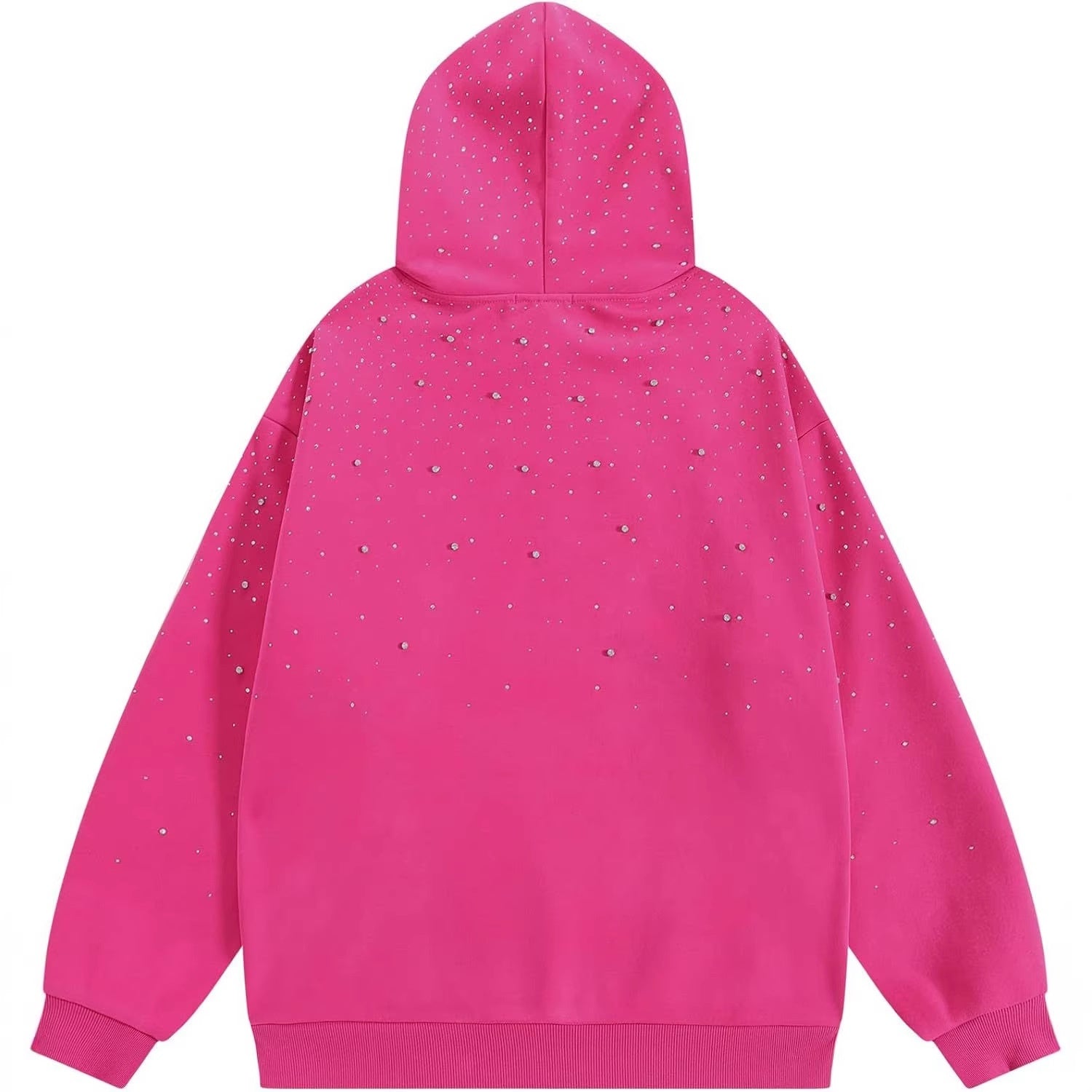 Rhinestone graphic hoodie