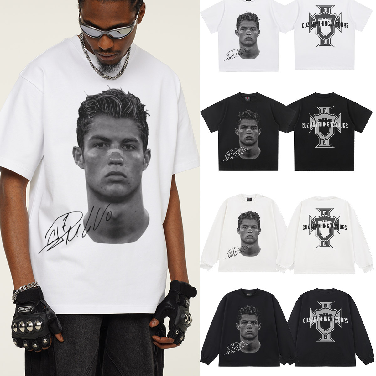 CR7 Goat Tee & Long-sleeve T-shirt