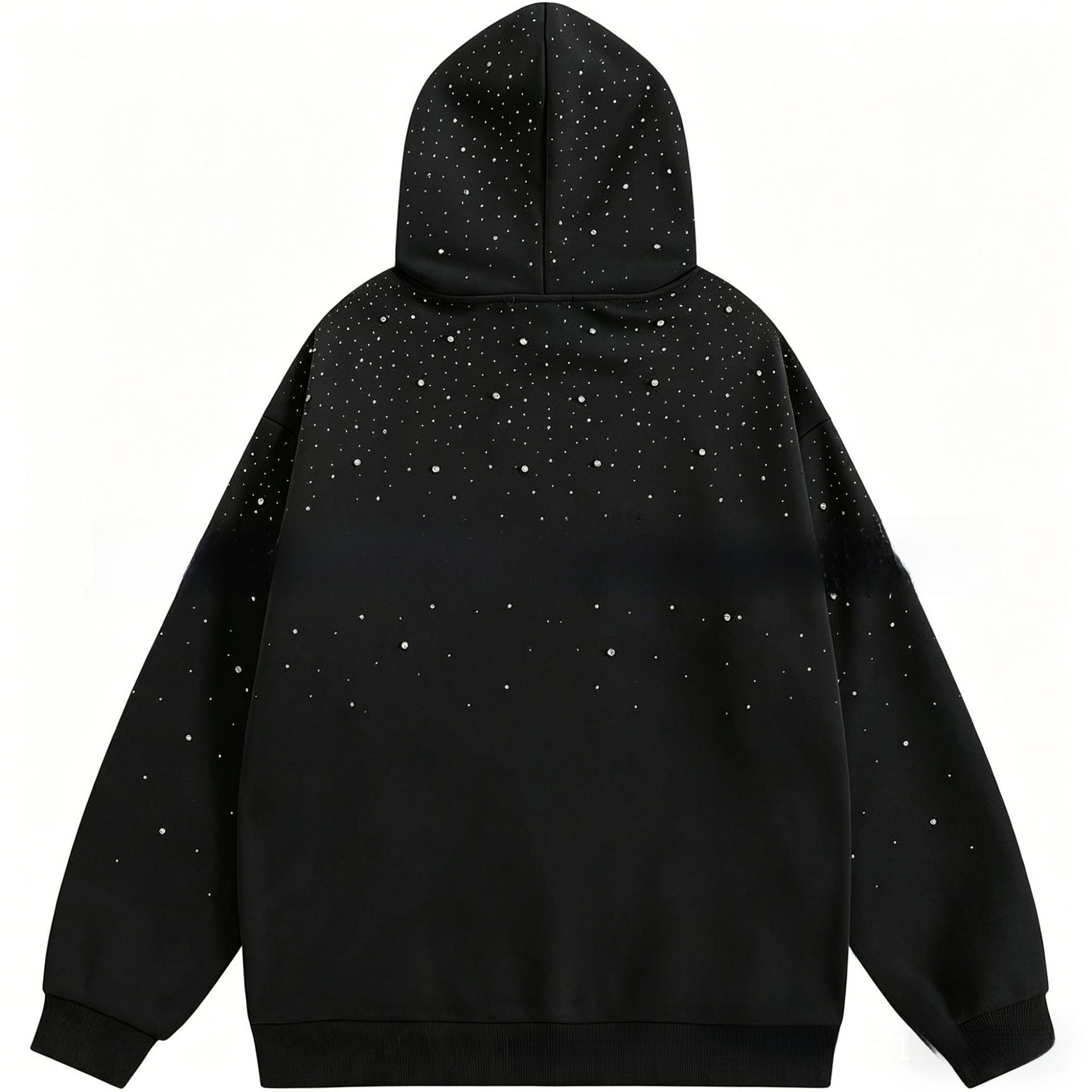Rhinestone graphic hoodie