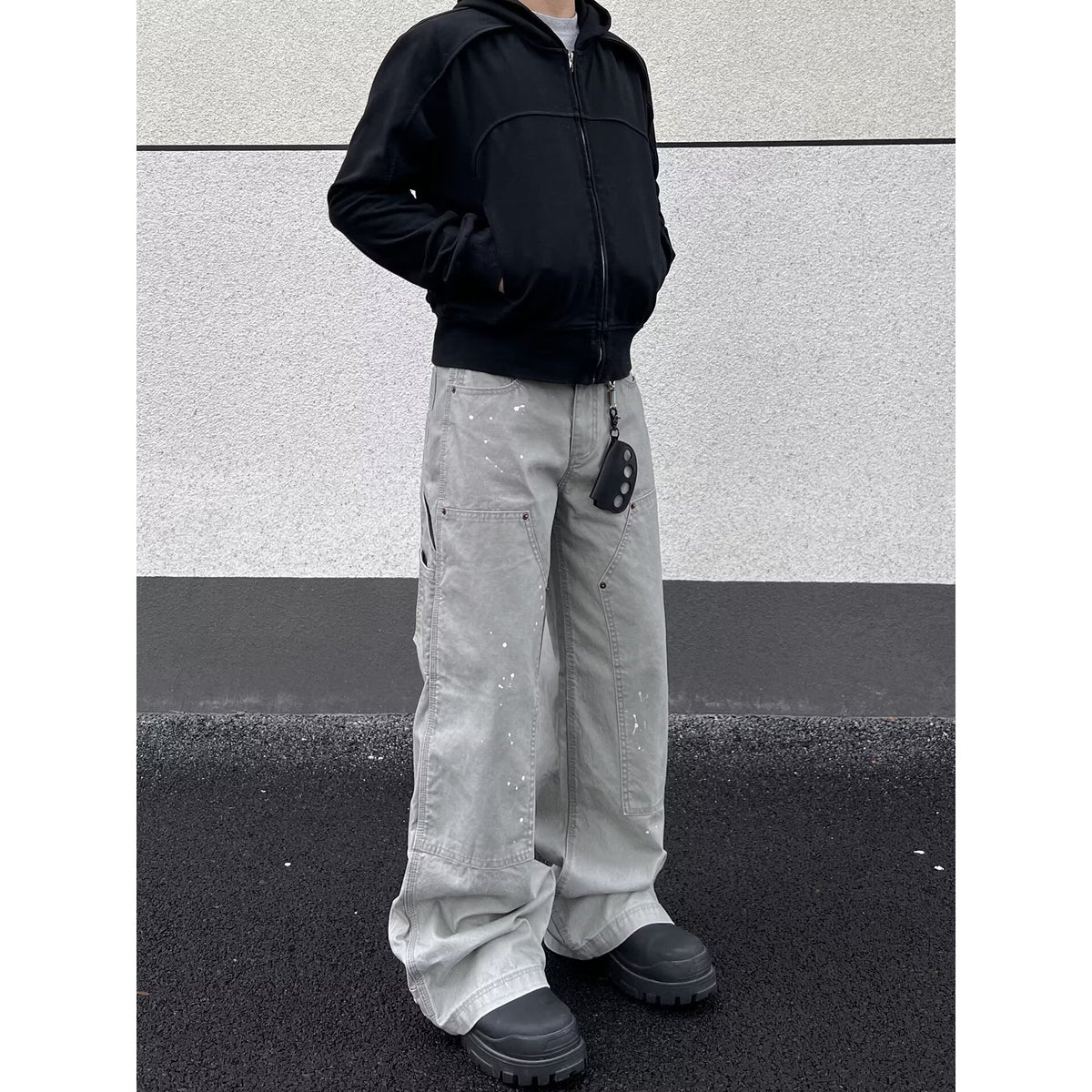 Retro Camouflage Denim Pants