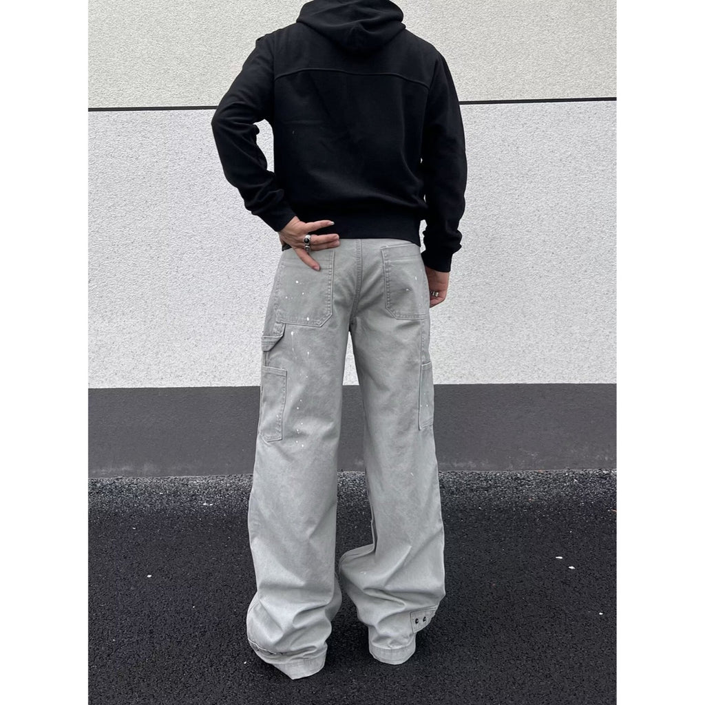 Retro Camouflage Denim Pants