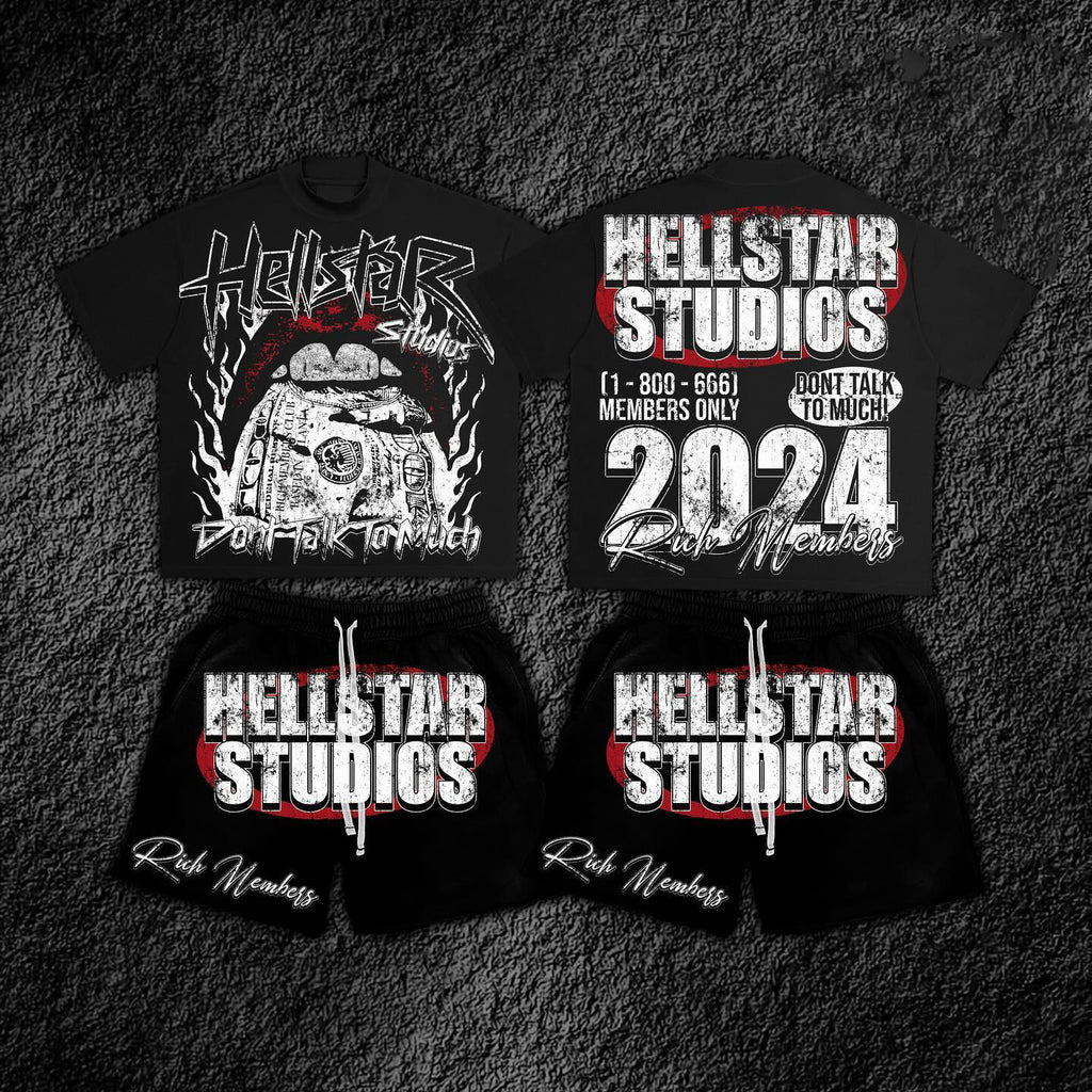 Hellstar Sp5der T-shirt Shorts Set